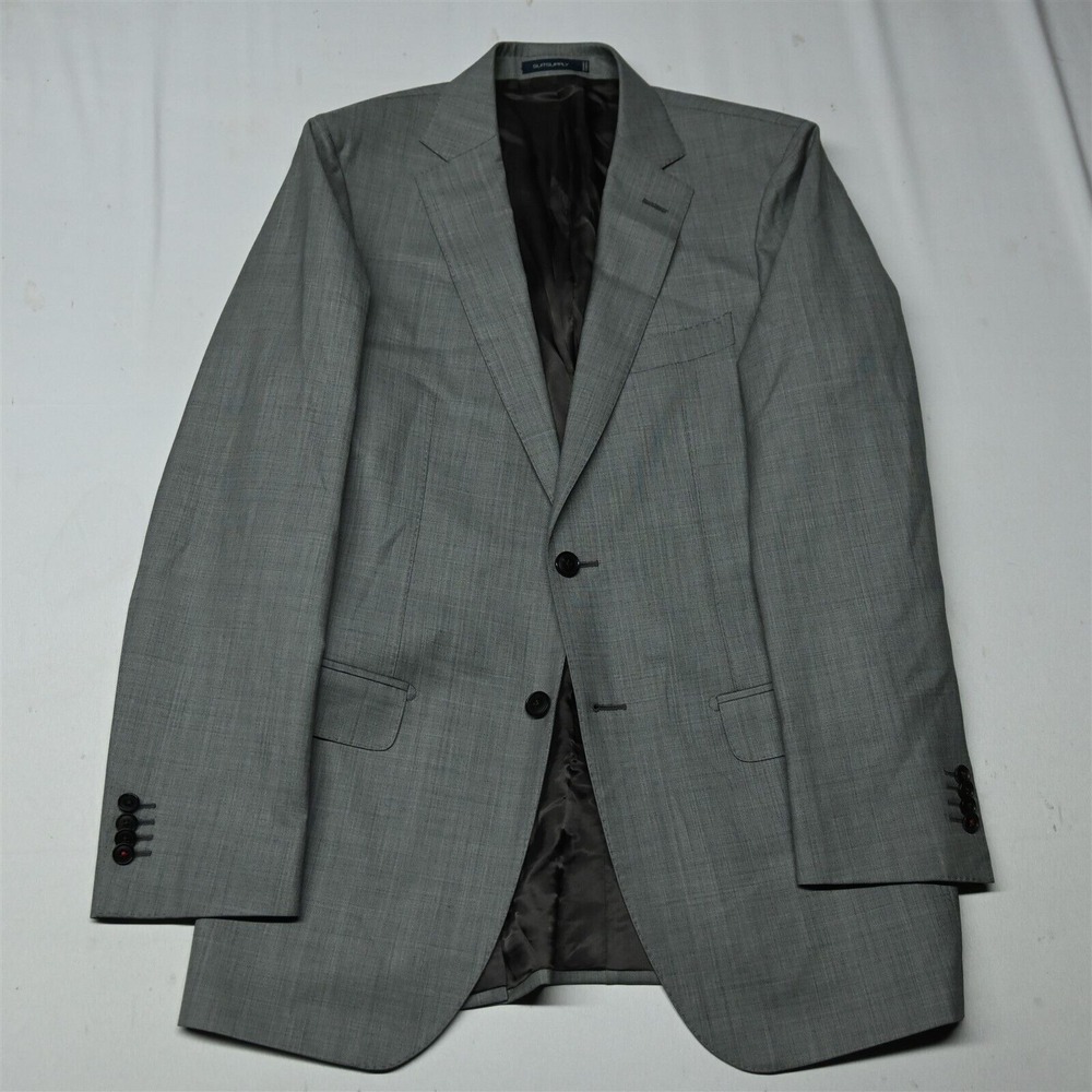 Suitsupply 42L Gray Sienna Revenge Vitale Barberis Canonico Suit‎ Jacket Coat